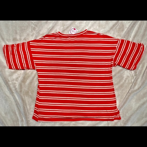 Nadene West Red/White Striped Top - Picture 2 of 5
